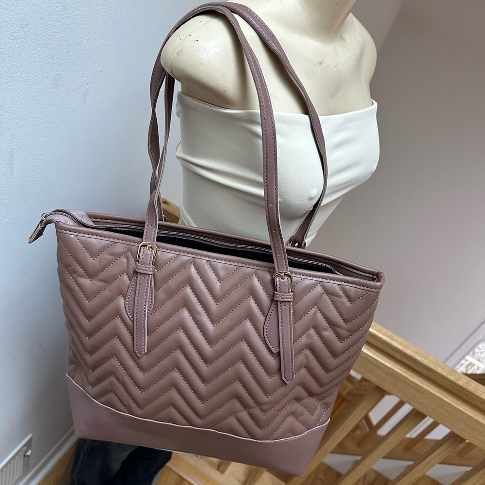 Quilted Vegan Tote